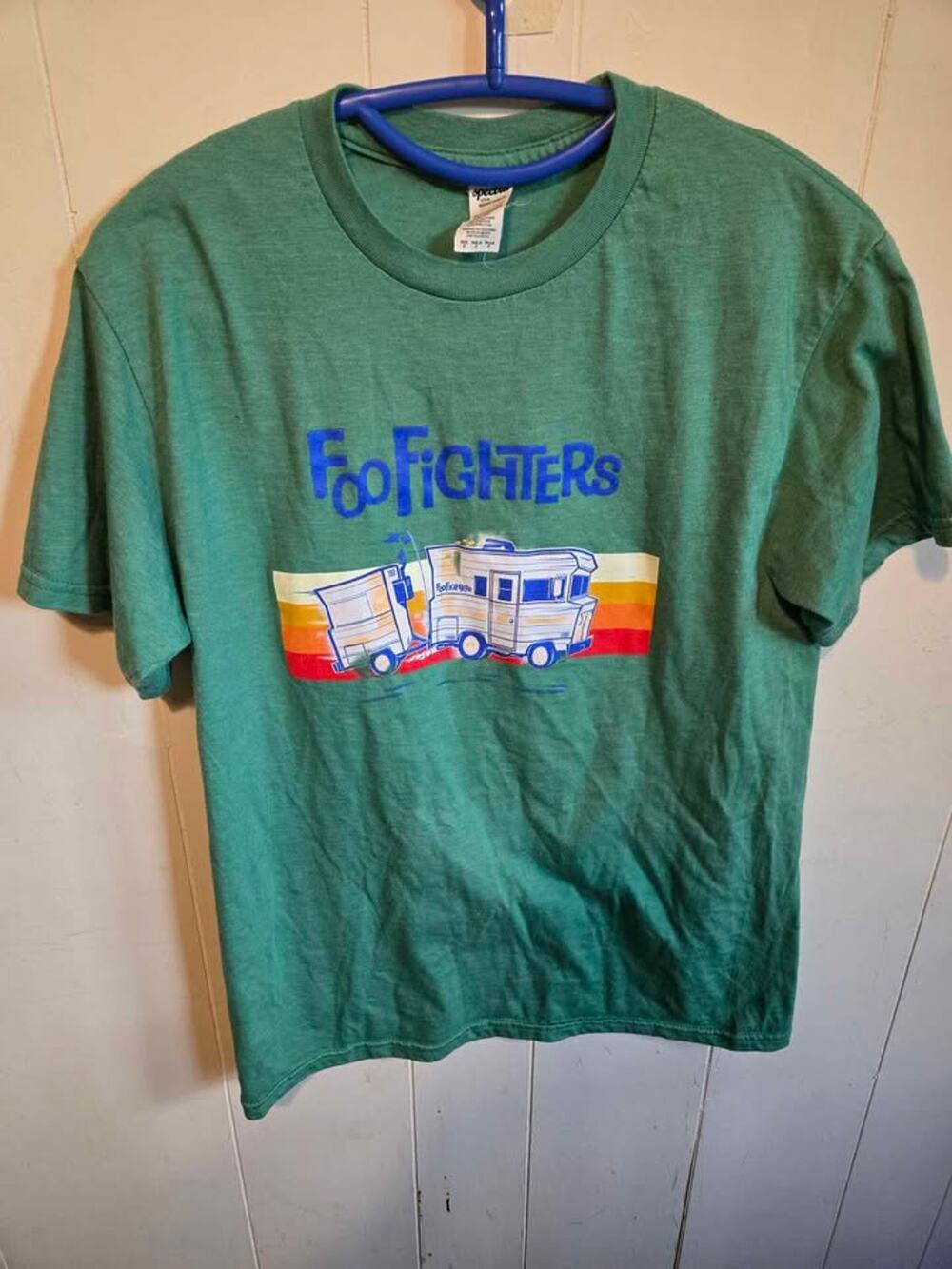 Foo Fighters Green Graphic T-Shirt Size Small